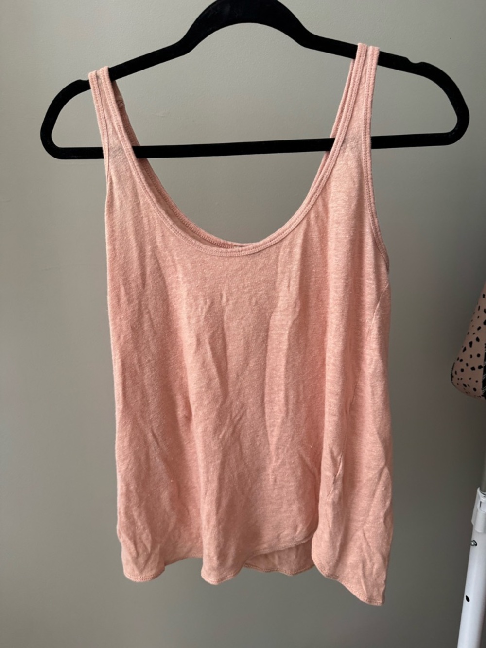 Zara Light Pink Scoop Neck Tank Top